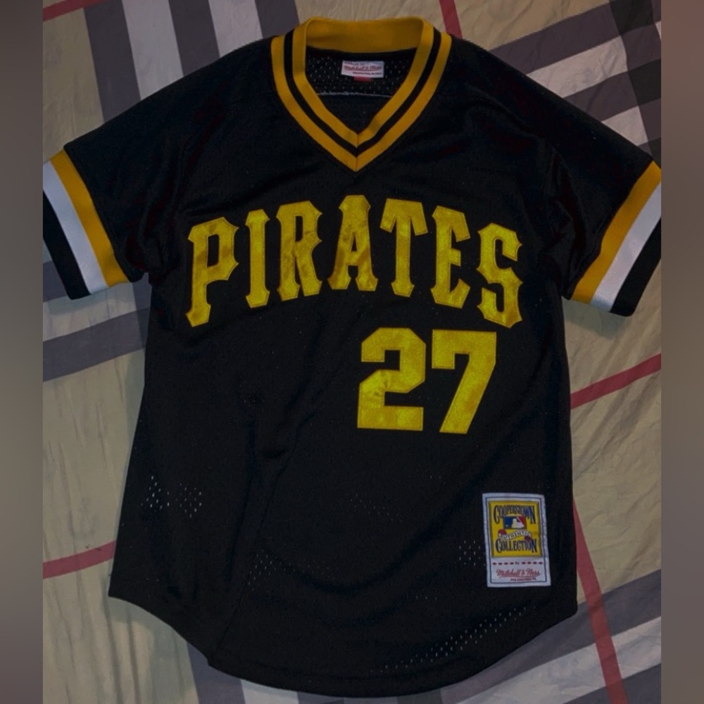 (NEW) Authentic MLB Mitchell & Ness Pittsburgh Pirates Jersey. Kent Tekulve #27